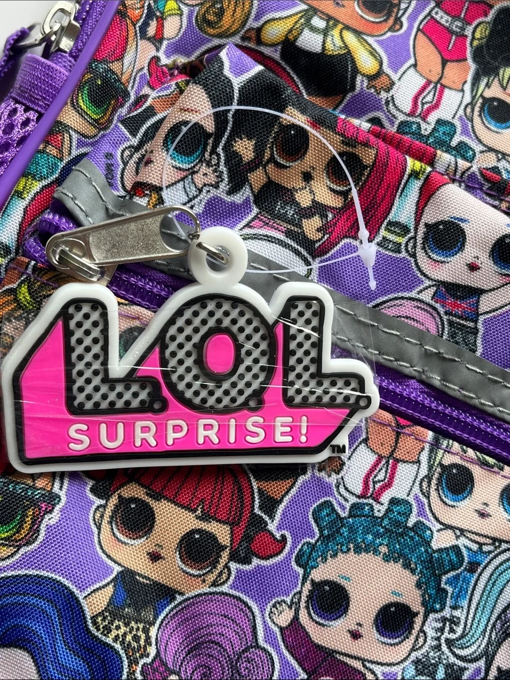 L.O.L. Surprise! Full-size Kids Backpack - Purple with Multicolor Dolls